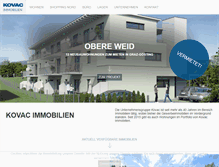 Tablet Screenshot of kovac-immobilien.com